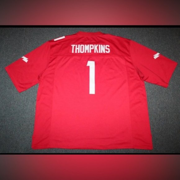 XFL Extreme Football DC Defenders DeAndre Thompkins #1 Sewn Jersey 3XL Red - Picture 4 of 5